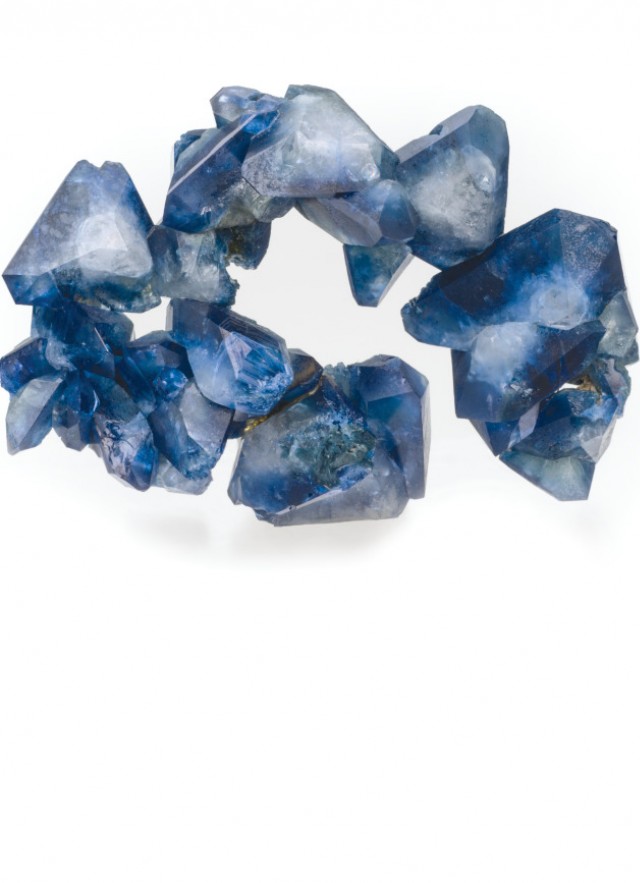 blue benitoite gem