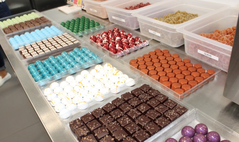 array of chocolates